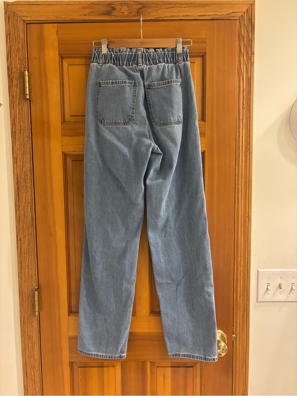 Womens American Eagle High Rise Mom Jean Denim 4 Long - Picture 4 of 7